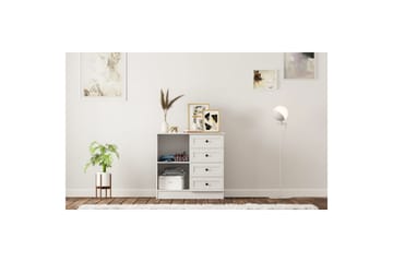 Zavira Kommode 87 cm - Matt Hvit - Oppbevaring - Oppbevaringsmøbler - Kommode