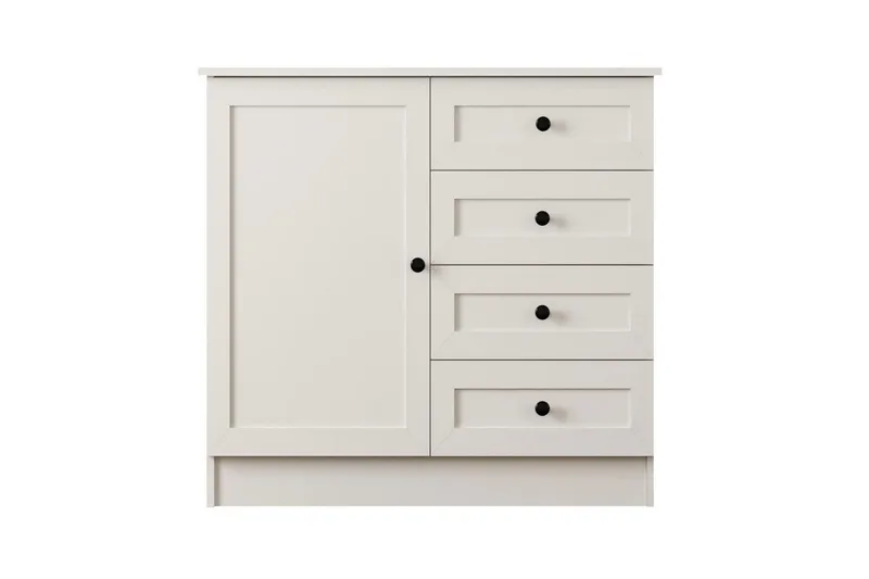 Zavira Kommode 87 cm - Matt Hvit - Oppbevaring - Oppbevaringsmøbler - Kommode