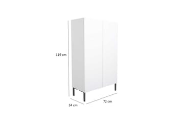 Zenla Kommode 72 cm - Hvit - Oppbevaring - Oppbevaringsmøbler - Kommode