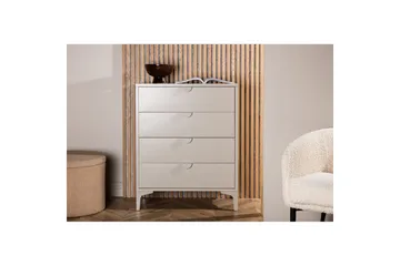 Kommode Piring - Beige, 40x78x98 - Oppbevaring - Oppbevaringsmøbler - Kommode