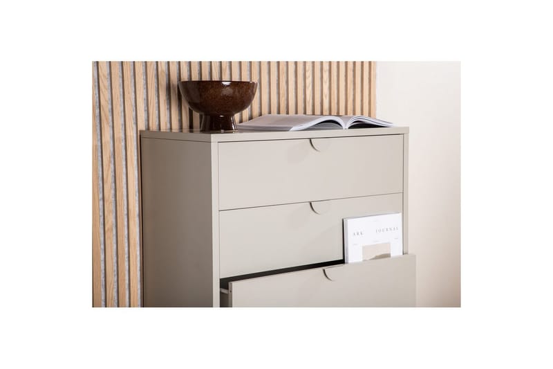Kommode Piring - Beige, 40x78x98 - Oppbevaring - Oppbevaringsmøbler - Kommode