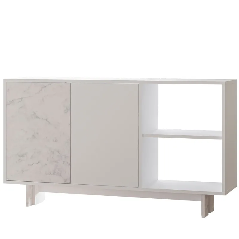 Konsollbord Homitis Ravello (140 x 80 x 35 cm) Hvit marmor