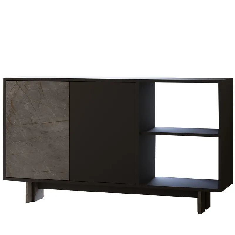 Konsollbord Homitis Ravello (140 x 80 x 35 cm) Marmor antrasitt