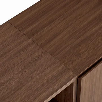 Konsollbord Nordure Rialto (160 x 80 x 40 cm) Milano Valnøtt Svart - Milano valnøtt og svart - Oppbevaring - Oppbevaringsmøbler - Sideboard & skjenk