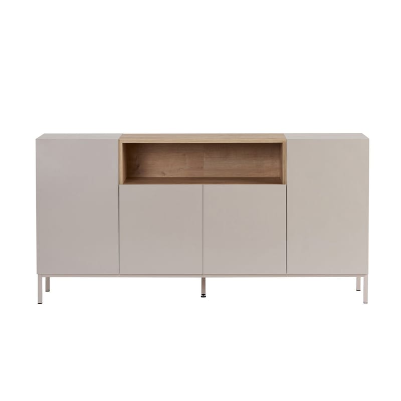 Konsollbord Nordure Rialto (160 x 80 x 40 cm) Sandstein Safir Eik - Sandstone og Sapphire Oak - Oppbevaring - Oppbevaringsmøbler - Sideboard & skjenk