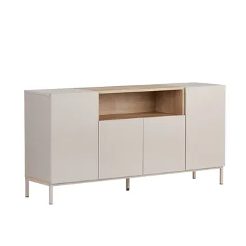 Konsollbord Nordure Rialto (160 x 80 x 40 cm) Sandstein Safir Eik - Sandstone og Sapphire Oak - Oppbevaring - Oppbevaringsmøbler - Sideboard & skjenk