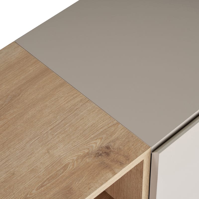 Konsollbord Nordure Rialto (160 x 80 x 40 cm) Sandstein Safir Eik - Sandstone og Sapphire Oak - Oppbevaring - Oppbevaringsmøbler - Sideboard & skjenk