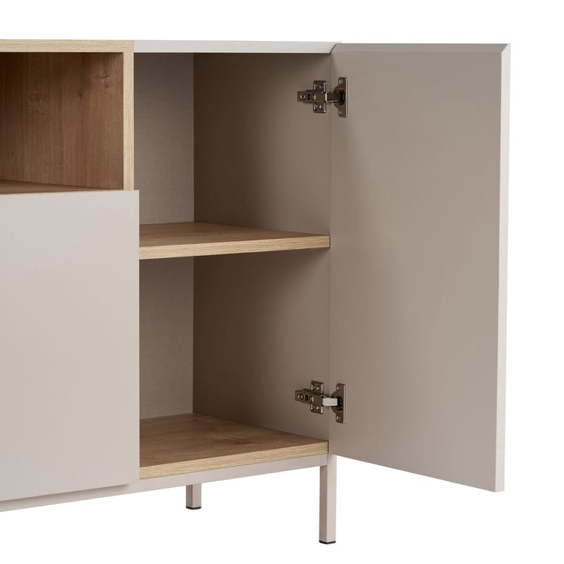 Konsollbord Nordure Rialto (160 x 80 x 40 cm) Sandstein Safir Eik - Sandstone og Sapphire Oak - Oppbevaring - Oppbevaringsmøbler - Sideboard & skjenk
