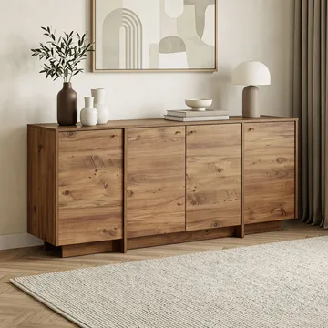 Konsollbord Nordure Varen (180 x 82 x 45 cm) Atlantic Pine - Atlantic Pine - Oppbevaring - Oppbevaringsmøbler - Sideboard & skjenk
