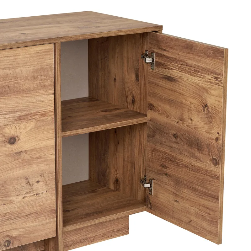 Konsollbord Nordure Varen (180 x 82 x 45 cm) Atlantic Pine - Atlantic Pine - Oppbevaring - Oppbevaringsmøbler - Sideboard & skjenk