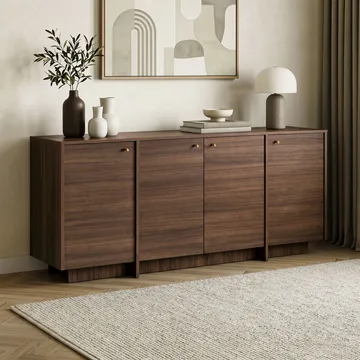 Konsollbord Nordure Varen (180 x 82 x 45 cm) Valnøtt - Valnøtt - Oppbevaring - Oppbevaringsmøbler - Sideboard & skjenk