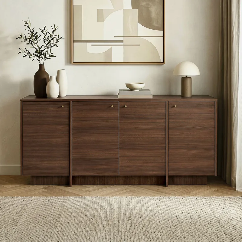 Konsollbord Nordure Varen (180 x 82 x 45 cm) Valnøtt - Valnøtt - Oppbevaring - Oppbevaringsmøbler - Sideboard & skjenk
