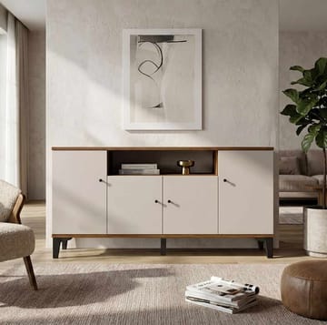Konsollbord Skye Decor Bren (180 x 85 x 44,5 cm) valnøtt - Valnøtt - Oppbevaring - Oppbevaringsmøbler - Sideboard & skjenk
