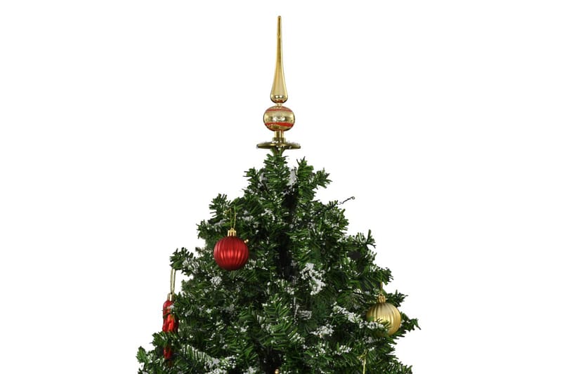 Kunstig juletre med snø og paraplybase grønn 170 cm - Sideboard & skjenk