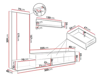 Kyrelon TV-enhet - Oppbevaring - Oppbevaringsmøbler - Møbelsett til stue