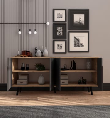Latinara Konsollbord 180 cm - Sapphire eik, antrasitt - Oppbevaring - Oppbevaringsmøbler - Sideboard & skjenk