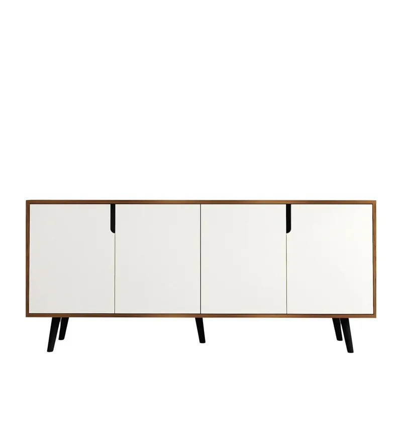 Latinara Konsollbord 180 cm - Valnøtt og hvit - Oppbevaring - Oppbevaringsmøbler - Sideboard & skjenk