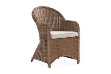 Lenestol Marcus Light m Pute - Naturbrun - Hagemøbler & utemiljø - Balkong & terrasse - Balkongmøbler - Balkongstoler