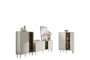 Levisa Møbelsett Til Stue - Cashmere - Oppbevaring - Oppbevaringsmøbler - Møbelsett til stue