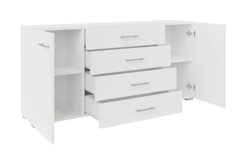 Lindesberg Møbelsett for Stue - Hvit - Oppbevaring - Oppbevaringsmøbler - Møbelsett til stue