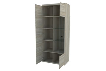 Link Mediamøbler 300x54x194 cm - Beige / Grå - Oppbevaring - Oppbevaringsmøbler - Møbelsett til stue