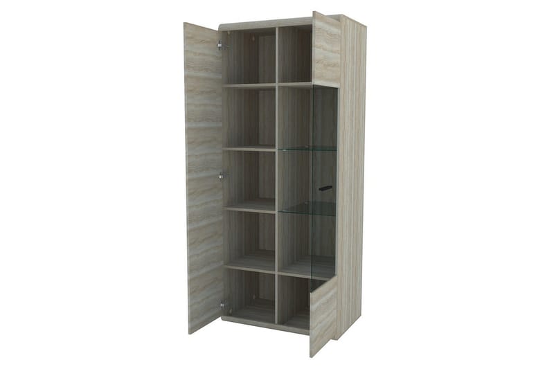 Link Mediamøbler 300x54x194 cm - Beige / Grå - Oppbevaring - Oppbevaringsmøbler - Møbelsett til stue