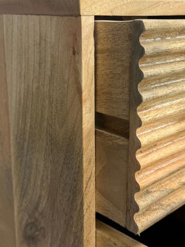 Livara skjenk 160 cm industriell stil - lys naturbrun og svart - Oppbevaring - Oppbevaringsmøbler - Sideboard & skjenk