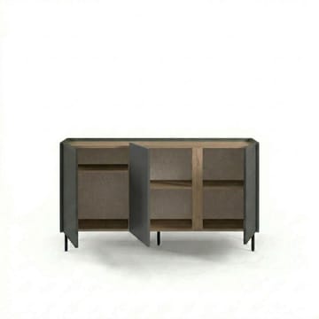 Lomar Konsoll 150x82,9x40,5 cm - Antrasitt Naturlig eik Svart - Oppbevaring - Oppbevaringsmøbler - Sideboard & skjenk
