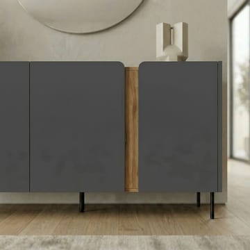 Lomar Konsoll 150x82,9x40,5 cm - Antrasitt Naturlig eik Svart - Oppbevaring - Oppbevaringsmøbler - Sideboard & skjenk