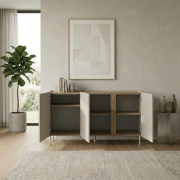 Lomar Konsoll 150x82,9x40,5 cm - Sandstein Naturlig eik - Oppbevaring - Oppbevaringsmøbler - Sideboard & skjenk