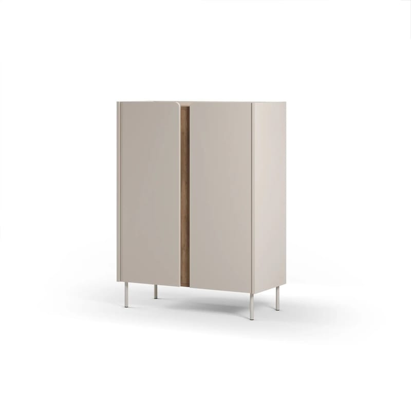 Lomar Skjenk 90x120,4x40,5 cm - Santstone, naturlig eik - Oppbevaring - Oppbevaringsmøbler - Sideboard & skjenk