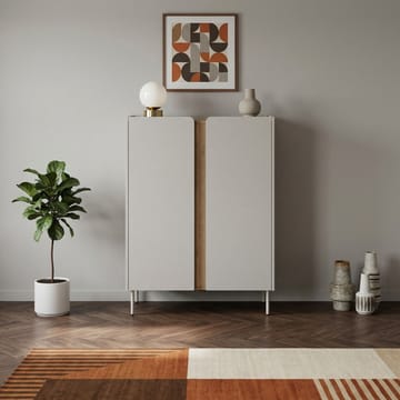 Lomar Skjenk 90x120,4x40,5 cm - Santstone, naturlig eik - Oppbevaring - Oppbevaringsmøbler - Sideboard & skjenk