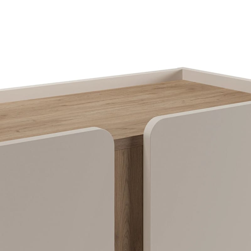 Lomar Skjenk 90x120,4x40,5 cm - Santstone, naturlig eik - Oppbevaring - Oppbevaringsmøbler - Sideboard & skjenk