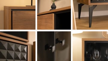 Lorvenn Møbelsett for stue - Brun/Svart - Oppbevaring - Oppbevaringsmøbler - Møbelsett til stue