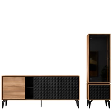 Lorvenn Møbelsett for stue - Brun/Svart - Oppbevaring - Oppbevaringsmøbler - Møbelsett til stue