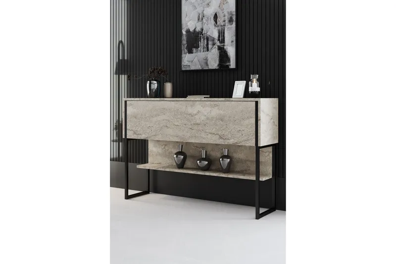 Luxe Møbelssett for Stue - Beige/Svart - Oppbevaring - Oppbevaringsmøbler - Møbelsett til stue