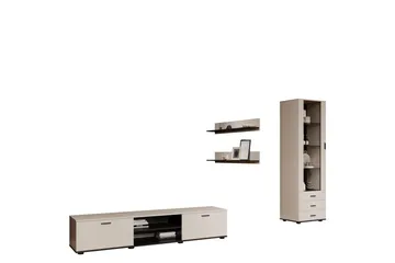 Lyrosen Møbelsett for Stue - Beige - Oppbevaring - Oppbevaringsmøbler - Møbelsett til stue