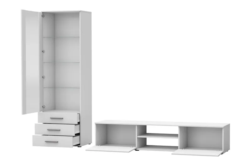 Lyrosen Møbelsett for Stue - Beige - Oppbevaring - Oppbevaringsmøbler - Møbelsett til stue