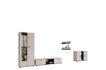 Lyrosen Møbelsett for Stue - Beige - Oppbevaring - Oppbevaringsmøbler - Møbelsett til stue