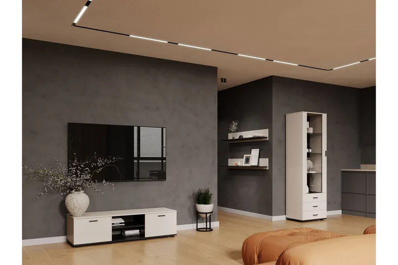 Lyrosen Møbelsett for Stue - Beige - Oppbevaring - Oppbevaringsmøbler - Møbelsett til stue