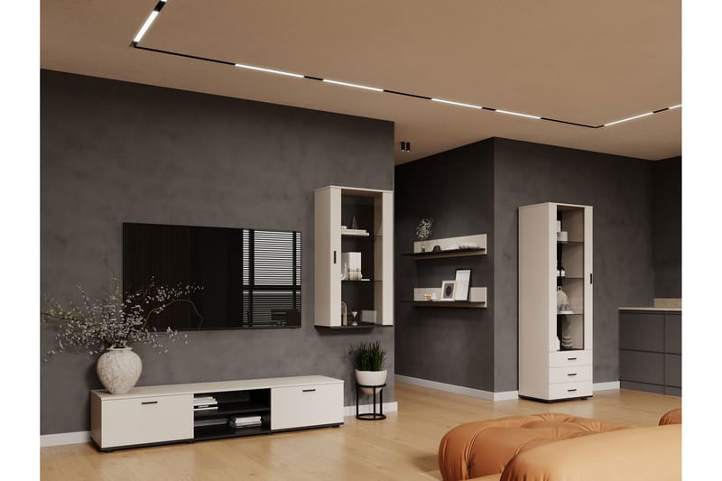 Lyrosen Møbelsett for Stue - Beige - Oppbevaring - Oppbevaringsmøbler - Møbelsett til stue