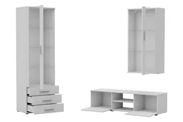 Lyrosen Møbelsett for Stue - Beige - Oppbevaring - Oppbevaringsmøbler - Møbelsett til stue