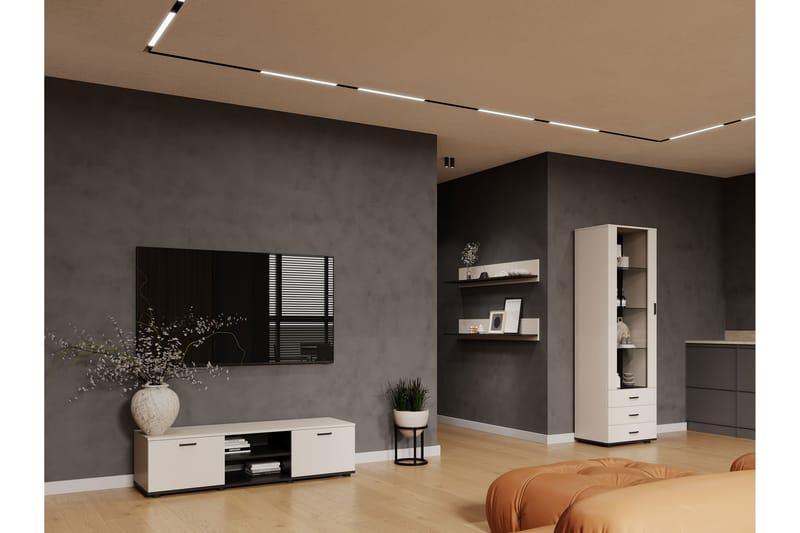 Lyrosen Møbelsett for Stue - Beige - Oppbevaring - Oppbevaringsmøbler - Møbelsett til stue