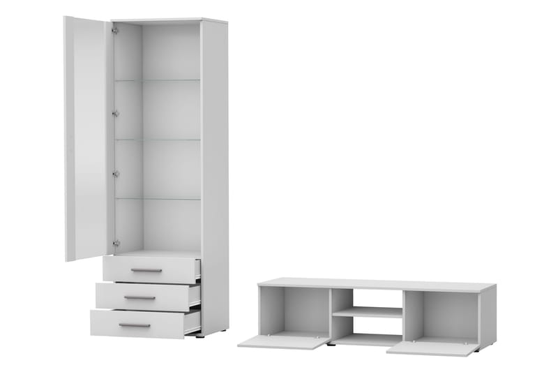 Lyrosen Møbelsett for Stue - Beige - Oppbevaring - Oppbevaringsmøbler - Møbelsett til stue