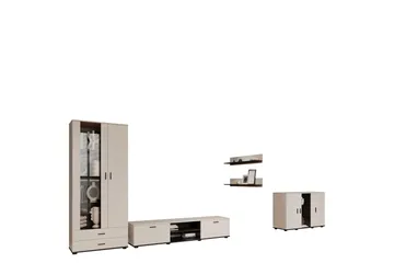 Lyrosen Møbelsett for Stue - Beige - Oppbevaring - Oppbevaringsmøbler - Møbelsett til stue