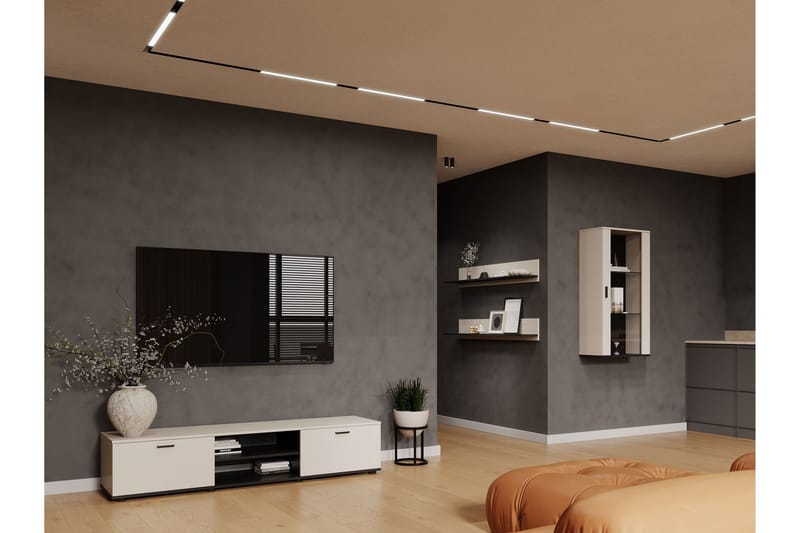 Lyrosen Møbelsett for Stue - Beige - Oppbevaring - Oppbevaringsmøbler - Møbelsett til stue