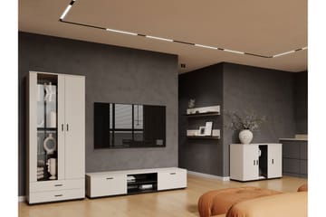 Lyrosen Møbelsett for Stue - Beige - Oppbevaring - Oppbevaringsmøbler - Møbelsett til stue