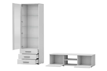 Lyrosen Møbelsett for Stue - Beige - Oppbevaring - Oppbevaringsmøbler - Møbelsett til stue