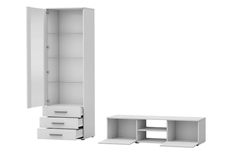 Lyrosen Møbelsett for Stue - Beige - Oppbevaring - Oppbevaringsmøbler - Møbelsett til stue