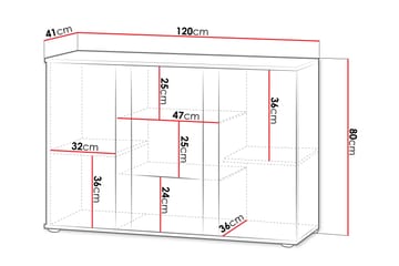 Lyrosen Skjenk 120x41 cm - Beige - Oppbevaring - Oppbevaringsmøbler - Sideboard & skjenk